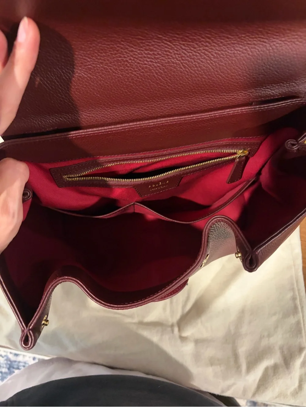 Polene Numero Un in burgundy